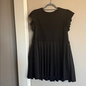 Entro Black Ruffle Sleeve Dress
